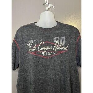 Verde Canyon Railroad Shirt Mens XL Gray Arizona Train Graphic Tee Premium 51